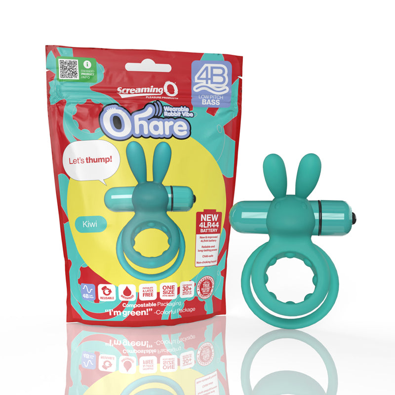 Screaming O 4B Ohare Vibrating Rabbit Double Cockring-Pinkfoxxx