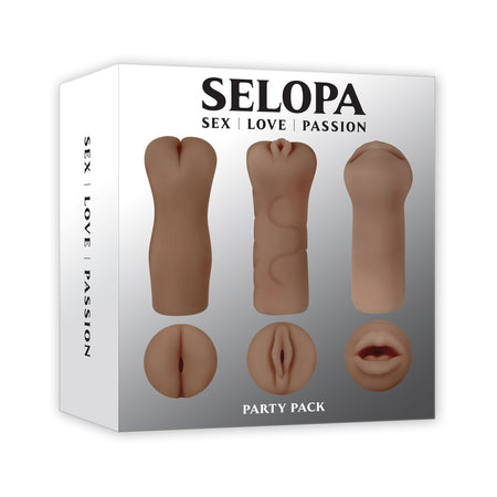 Selopa Party Pack 3-Piece Stroker Pack-Pinkfoxxx