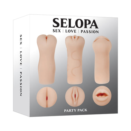 Selopa Party Pack 3-Piece Stroker Pack-Pinkfoxxx