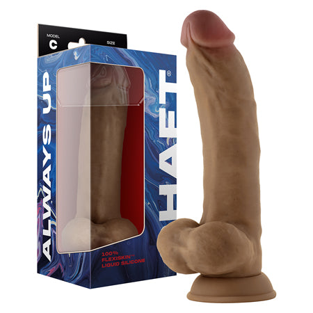 Shaft Model C 9.5 Dual Density Silicone Dildo with Balls & Suction Cup-Pinkfoxxx
