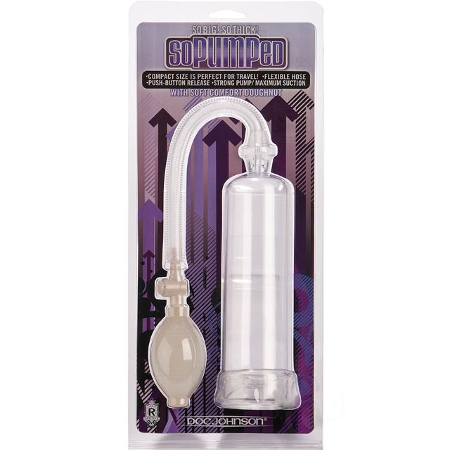 So Pumped Penis Pump without Sleeve (Clear)-Pinkfoxxx