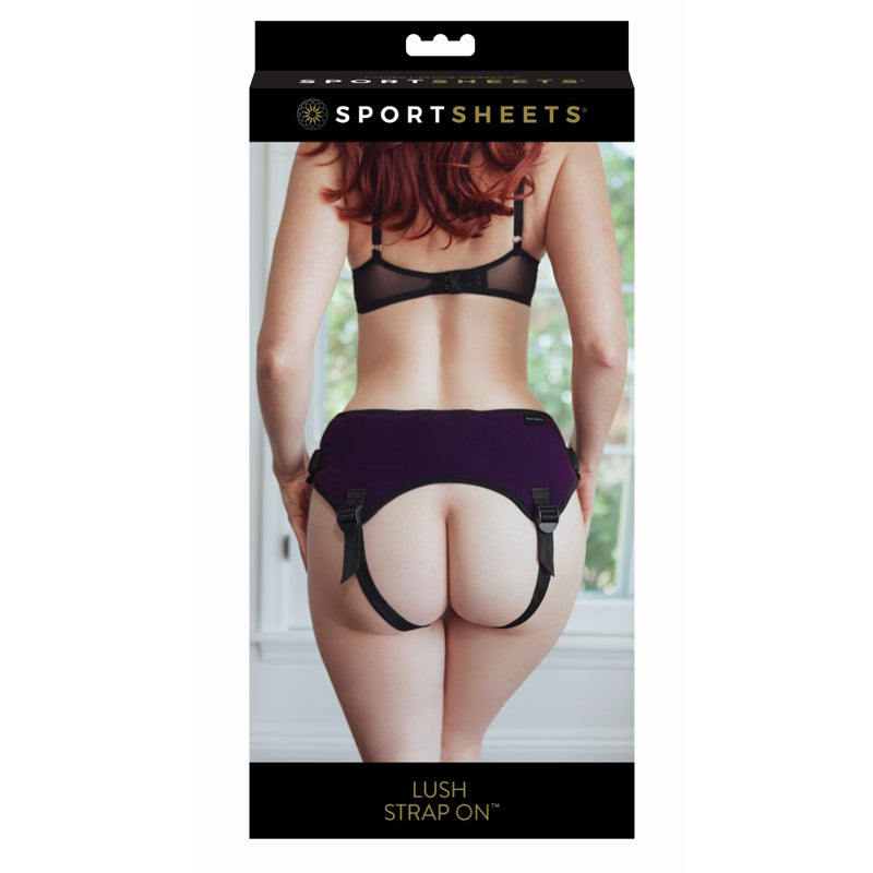 Sportsheets Lush Adjustable Strap-On Harness Purple-Pinkfoxxx