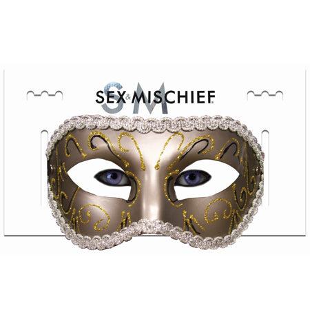 Sportsheets Sex & Mischief Masquerade Mask Gold-Pinkfoxxx