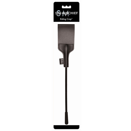 Sportsheets Sex & Mischief Riding Crop Black-Pinkfoxxx