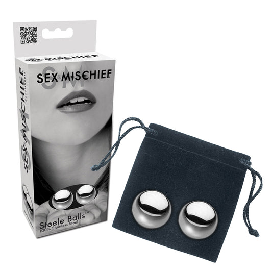 Sportsheets Sex & Mischief Steele Balls Stainless Steel-Pinkfoxxx