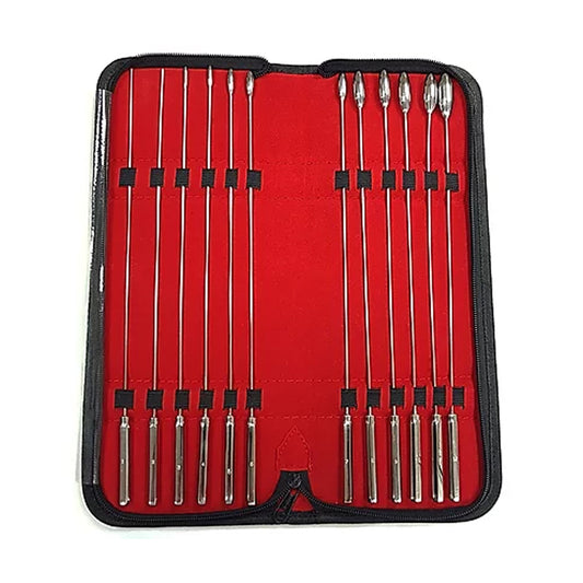 Stainless Steel 12-Piece Rosebud Dilator Set-Pinkfoxxx