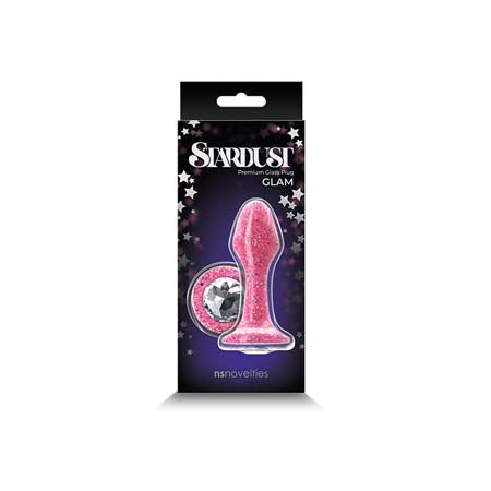 Stardust Glam Glass Plug with Gem Base-Pinkfoxxx