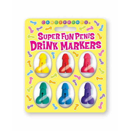 Super Fun Penis Drink Markers 6-Piece Set-Pinkfoxxx