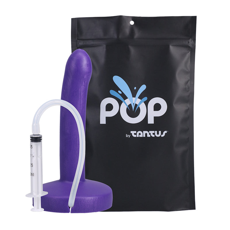 TANTUS POP SLIM SQUIRTING DILDO (BAG)-Pinkfoxxx