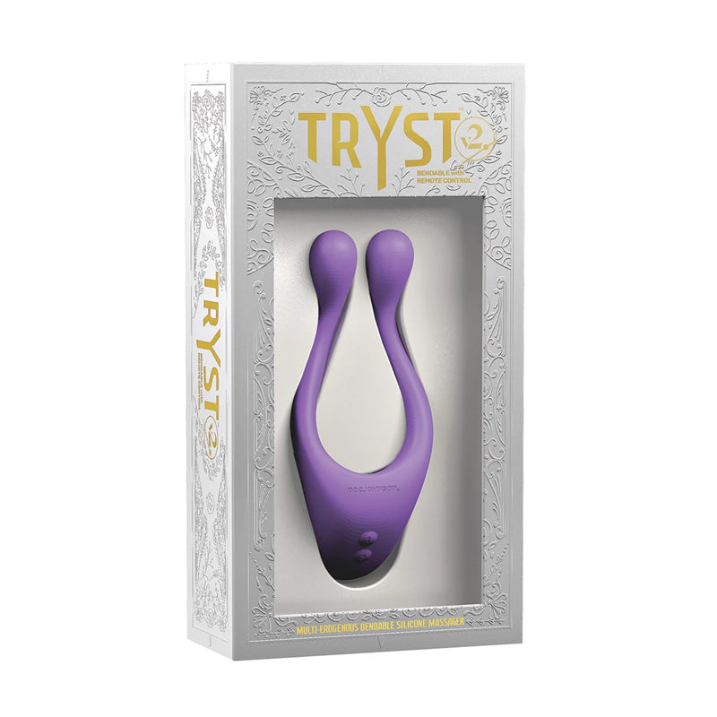 TRYST V2 BENDABLE MULTI EROGENOUS ZONE MASSAGER WITH REMOTE-Pinkfoxxx
