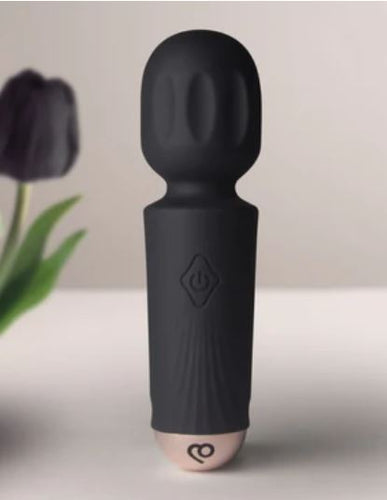 BLACK TULIP RECHARGEABLE MINI WAND - RO16MWBTBK