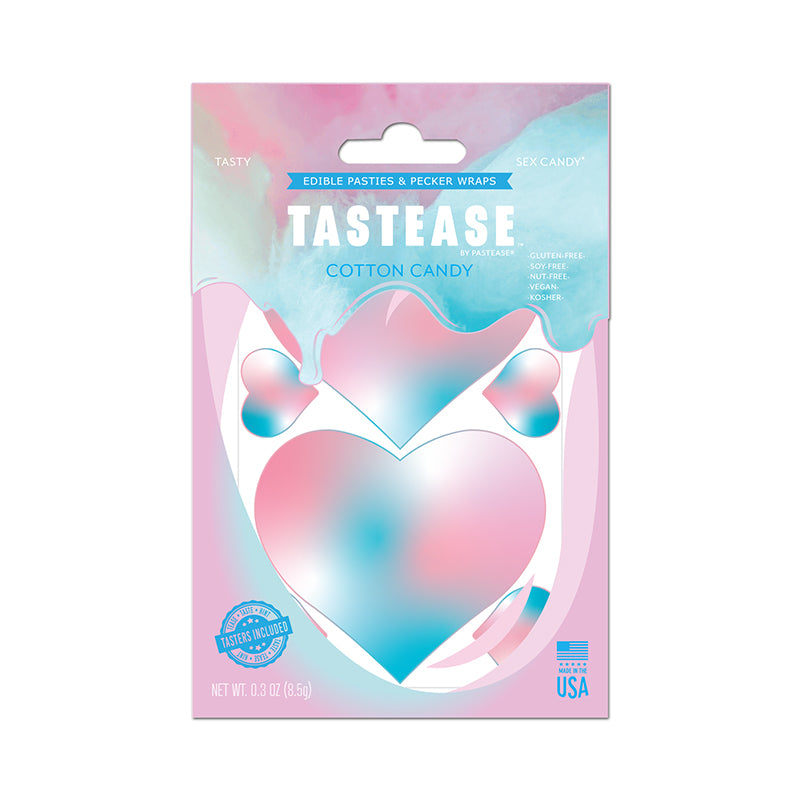 Tastease by Pastease Cotton Candy Edible Pasties & Pecker Wraps-Pinkfoxxx