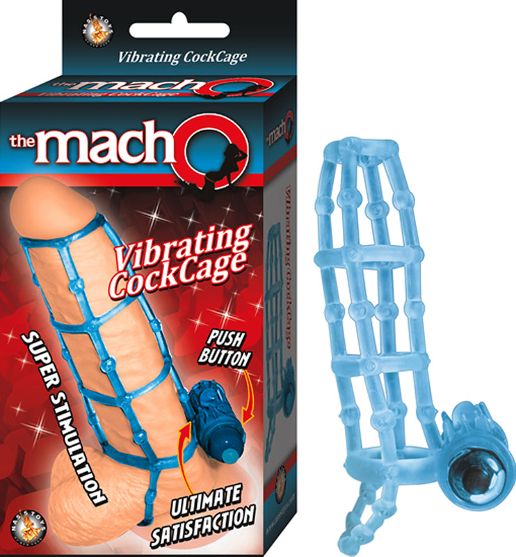 The Macho Vibrating Waterproof (Blue)-Pinkfoxxx