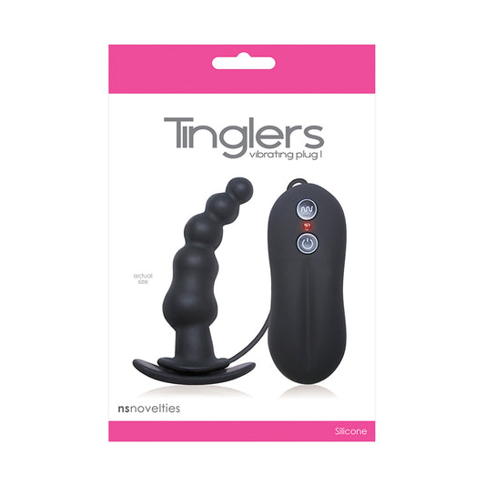 Tinglers Vibrating Plug I Black-Pinkfoxxx