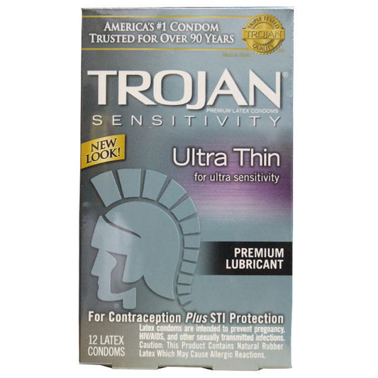 Trojan Sensitivity Ultra Thin (12pk)-Pinkfoxxx