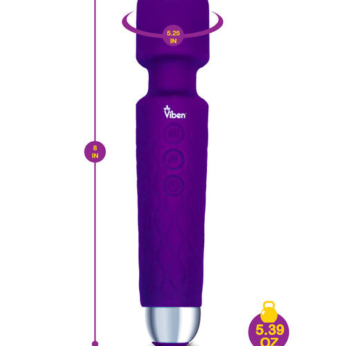 VIBEN TEMPEST INTENSE WAND MASSAGER VIOLET - VB66104