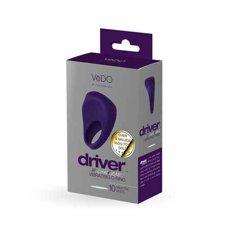VEDO DRIVER RECHARGEABLE VIBRATING C-RING-Pinkfoxxx