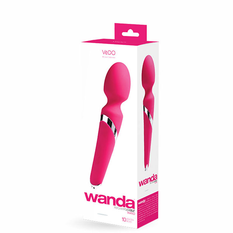 VEDO WANDA RECHARGEABLE WAND VIBE-Pinkfoxxx