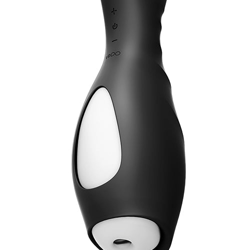 VEDO TORPEDO RECHARGEABLE STROKER JUST BLACK W/ GLOW SLEEVE - VIS0308