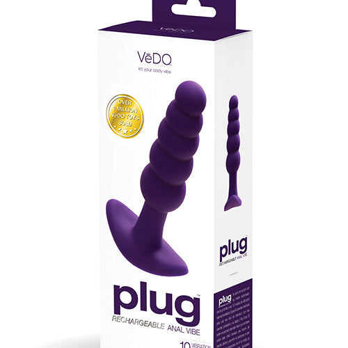 VEDO PLUG RECHARGEABLE ANAL PLUG DEEP PURPLE - VIP2113
