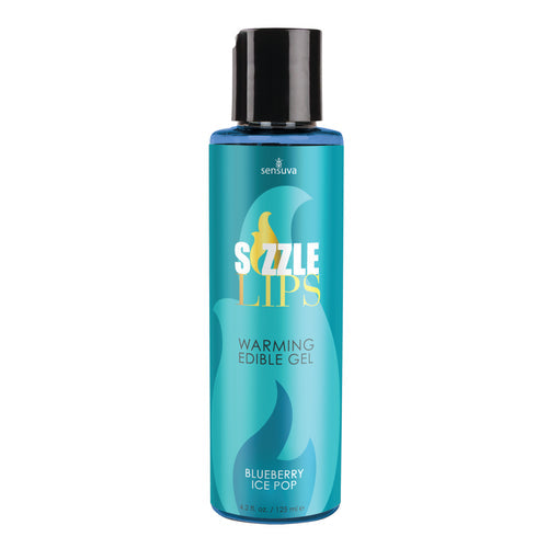 SIZZLE LIPS WARMING GEL BLUEBERRY ICE POP 4.2 OZ - ONVL428