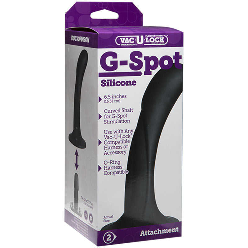 Vac-U-Lock G-Spot Silicone Black-Pinkfoxxx