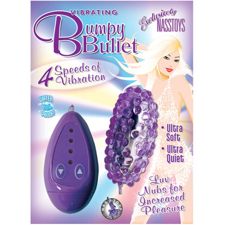Vibrating Bumpy Bullet (Purple)-Pinkfoxxx