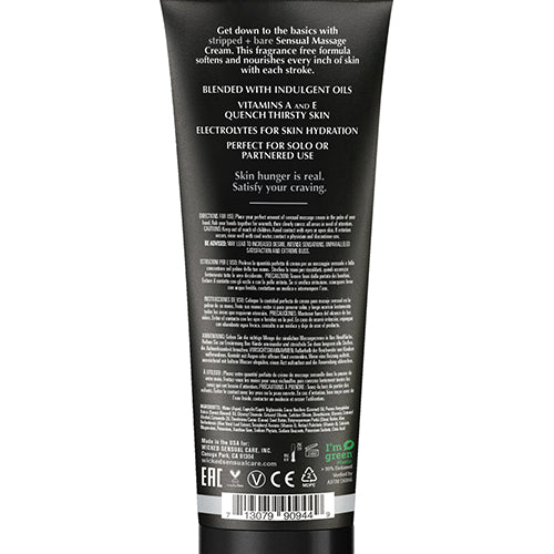 WICKED MASSAGE CREAM STRIPPED + BARE UNSCENTED 4 OZ - WIC90944
