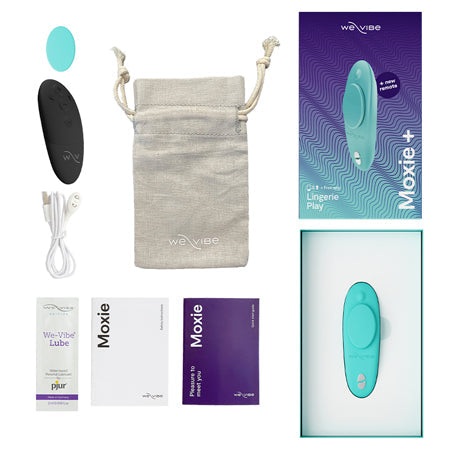 We-Vibe Moxie+ Wearable ClitVibrator Teal-Pinkfoxxx