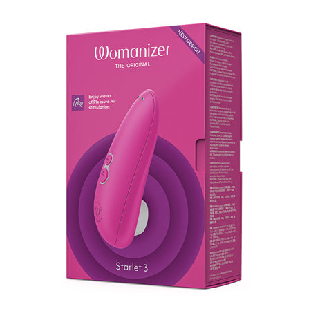 Womanizer Starlet 3 Rechargeable Silicone Compact Pleasure Air Clitoral Stimulator-Pinkfoxxx