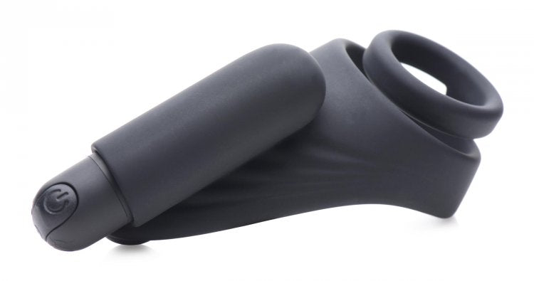 TRINITY 4 MEN 7X SILICONE C- RING W/ TAINT STIMULATOR - XRAG669