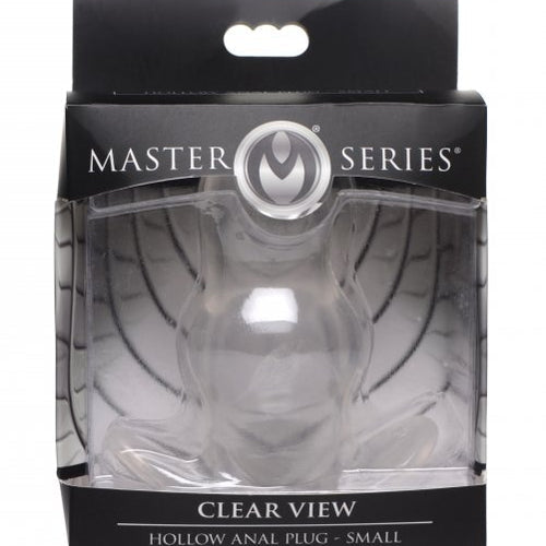 MASTER SERIES CLEAR VIEW HOLLOW ANAL PLUG SMALL - XRAG732S