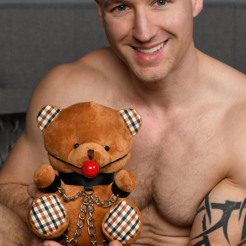 MASTER SERIES GAGGED BONDAGE BEAR - XRAH215