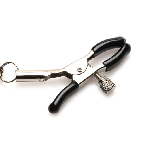 MASTER SERIES DAGGERS DOUBLE CHAIN NIPPLE CLAMPS - XRAH248