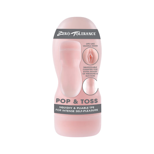 Zero Tolerance Pop & Toss Squeezable Stroker-Pinkfoxxx