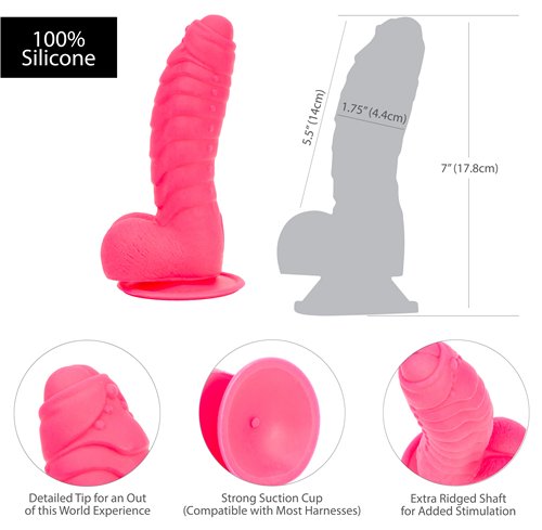 ADDICTION 100% SILICONE TOM 7 HOT PINK " - BMS87316