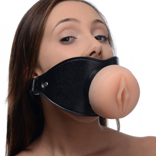 MASTER SERIES PUSSY FACE ORAL SEX MOUTH GAG - XRAF212