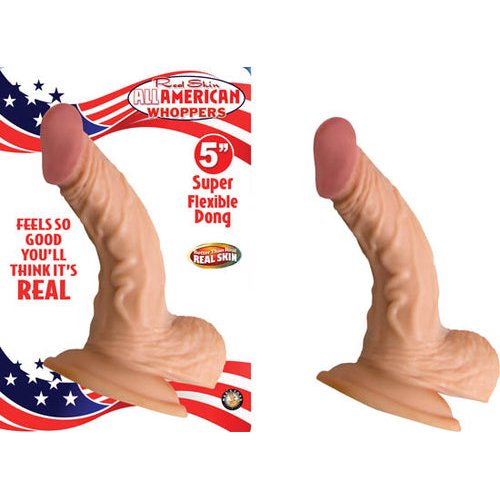 ALL AMERICAN WHOPPER 5IN W/BALLS FLESH