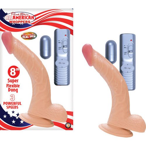 ALL AMERICAN WHOPPER 8IN VIB. FLESH
