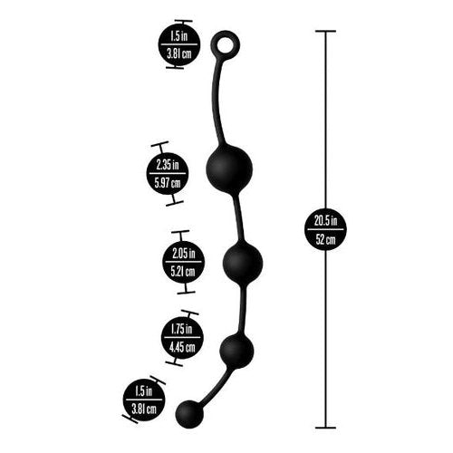 ANAL ADVENTURES PLATINUM X-LARGE ANAL BEADS - BN12515