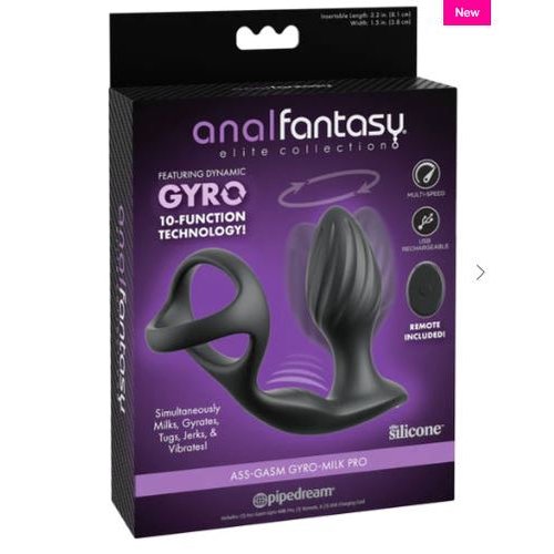 ANAL FANTASY ELITE ASS-GASM GYRO-MILK PRO BLACK - PD479723