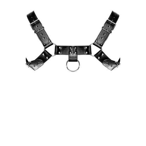 ARIES LEATHER HARNESS BLACK O/S - MP590266BK1S