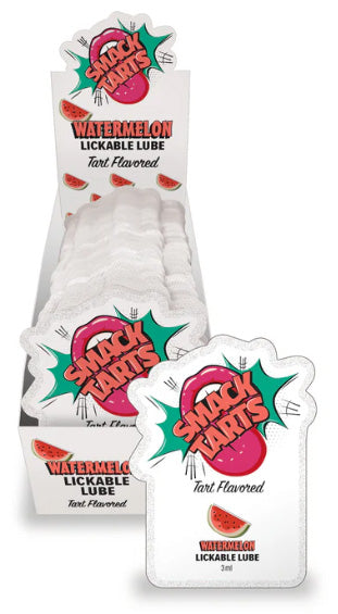 SMACK TARTS LICKABLE MASSAGE OIL 36 PC DISPLAY WATERMELON