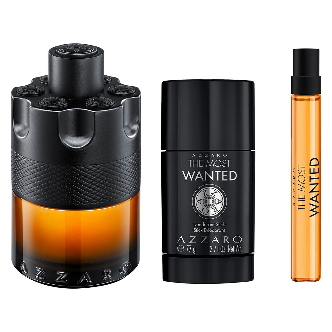 AZZARO MOST WANTED PARFUME 3PC SET, MEN'S GIFT SET-Pinkfoxxx