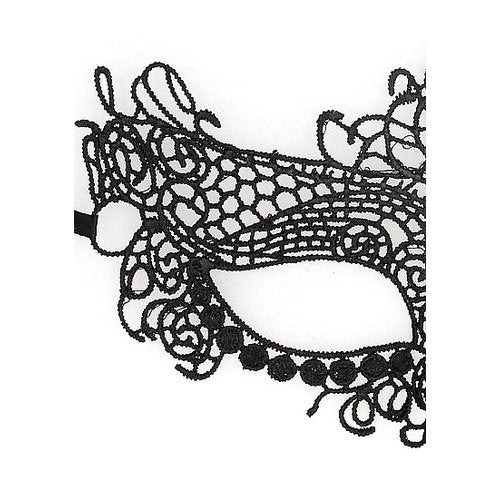 B&W LACE EYE MASK QUEEN - SHTOU685BLK