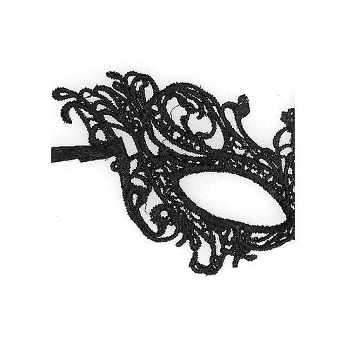 B&W LACE EYE MASK ROYAL - SHTOU687BLK