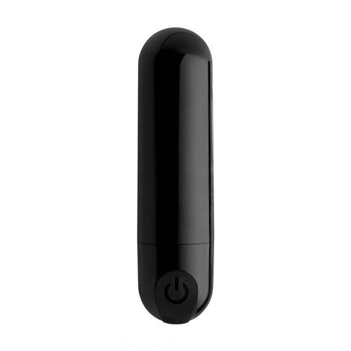 BANG! 10X VIBRATING METALLIC BULLET BLACK - XRAG656BLK