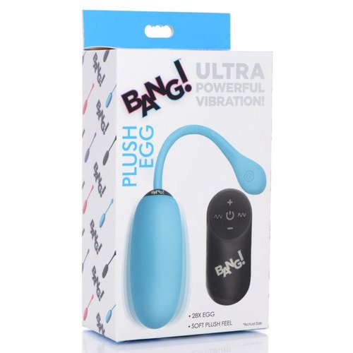 BANG! 28X PLUSH EGG & REMOTE CONTROL BLUE - XRAG590BLU