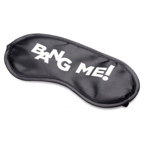 BANG! BACKDOOR ADVENTURE 3PC BUTT PLUG BULLET & BLINDFOLD KIT BLACK - XRAG577