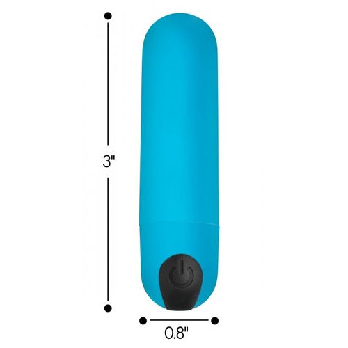 BANG! VIBRATING BULLET W/ REMOTE CONTROL BLUE - XRAG366BLU